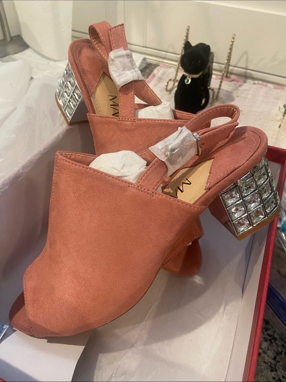 Mackin J NWT Slingback Suede Finish Sandals
